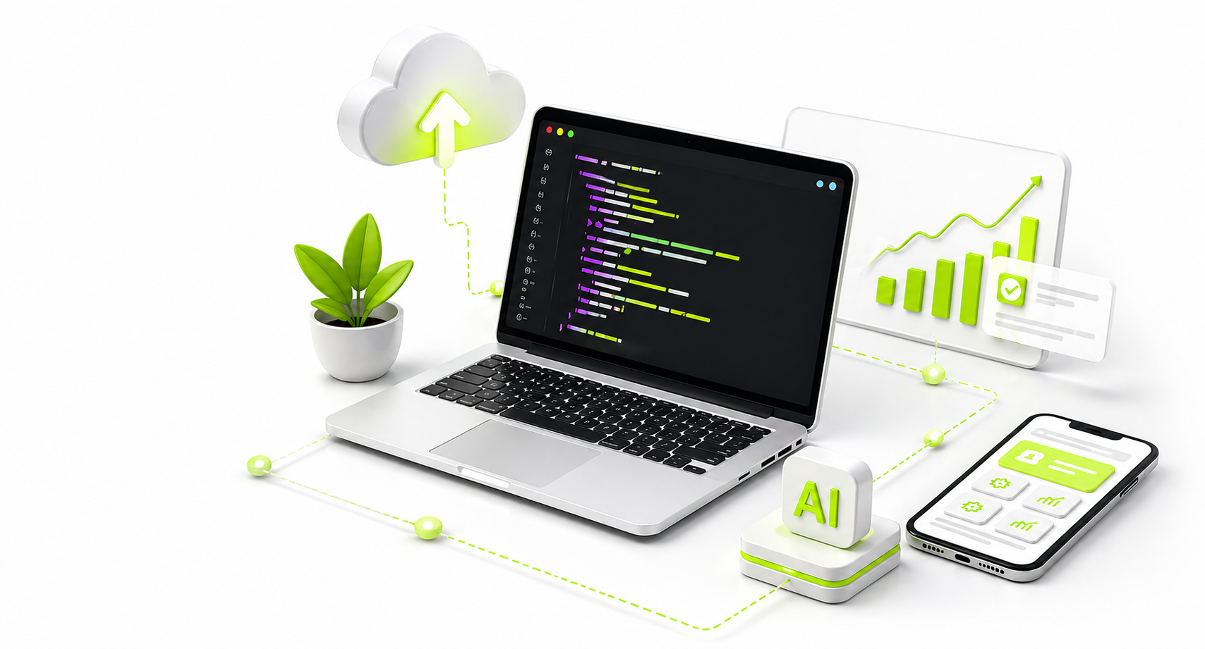 Software development — code on screen